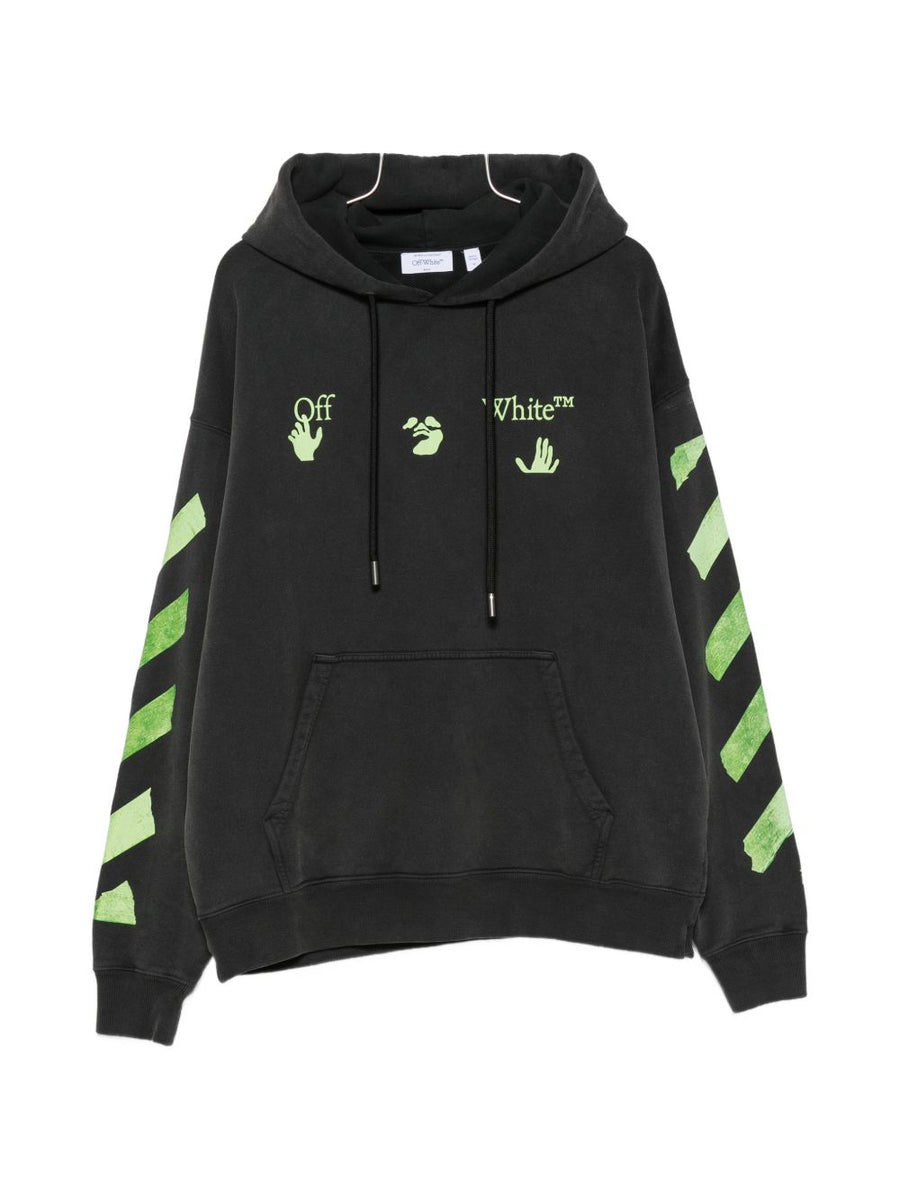Off White Bacco Arrow Skate Hoodie — Black