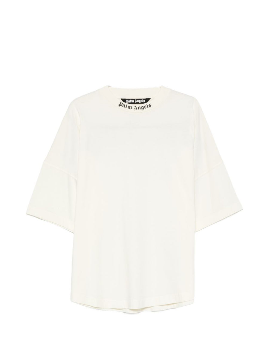 Palm Angels Logo Print T-shirt — White