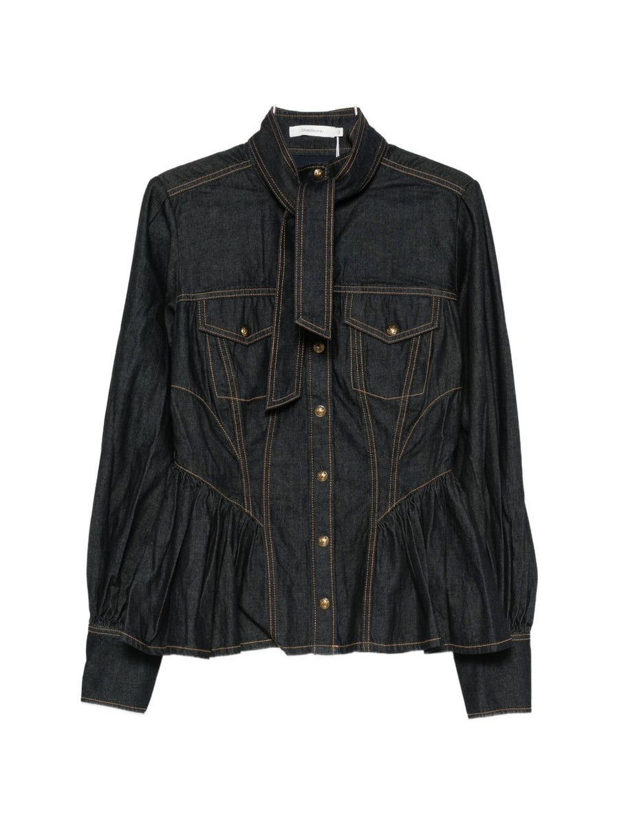 Zimmermann Indigo Denim Shirt — Indigo