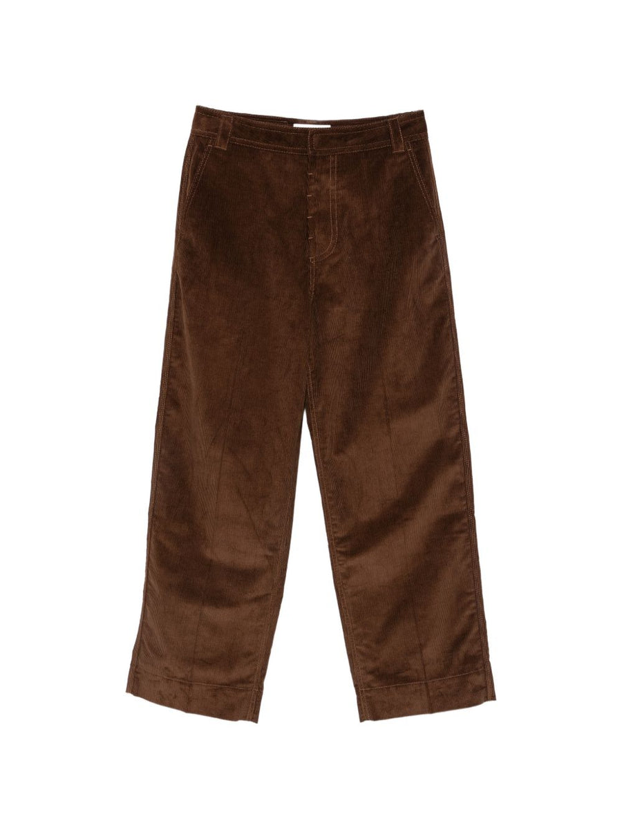 Ami Paris Corduroy Trousers — Brown