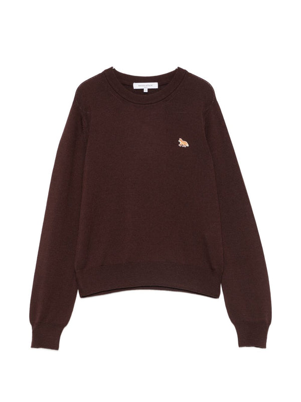 Maison Kitsuné Baby Fox Sweater — Brown