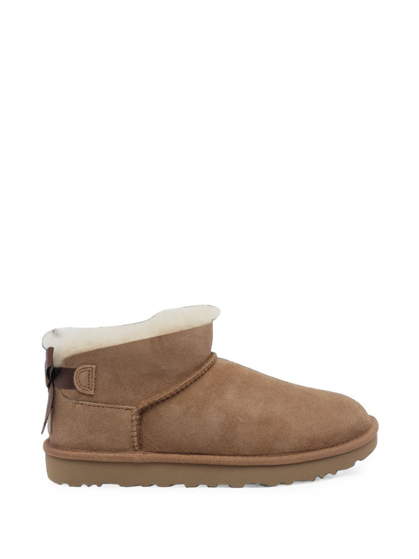 Ugg Ultra Mini Bailey Bow Slipper — Tan