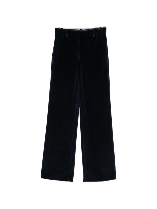 Circolo 1901 Velvet Cotton Trousers — Ink