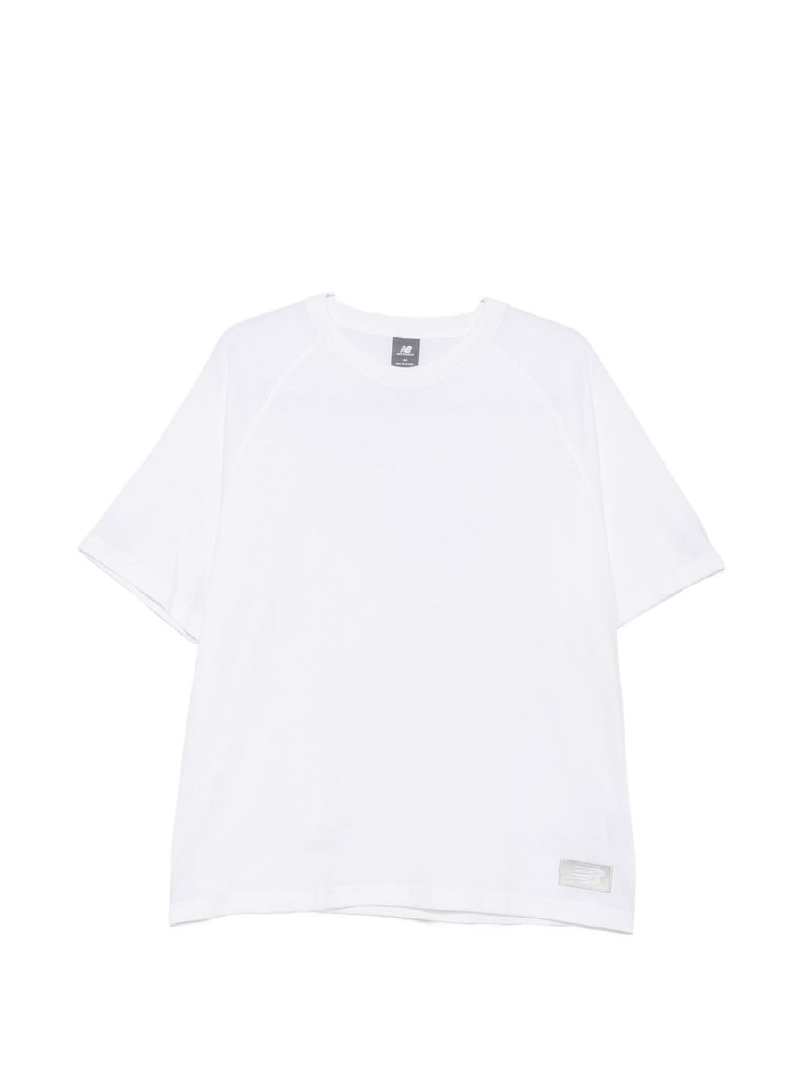 New Balance Logo-Print T-Shirt — White