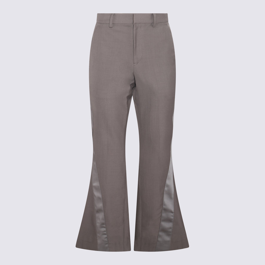 Sacai 70% Polyester trousers in brown