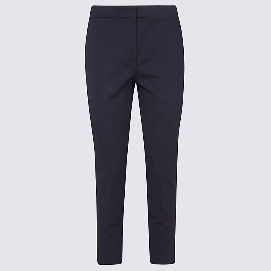 Max Mara 84% Viscose trousers in navy