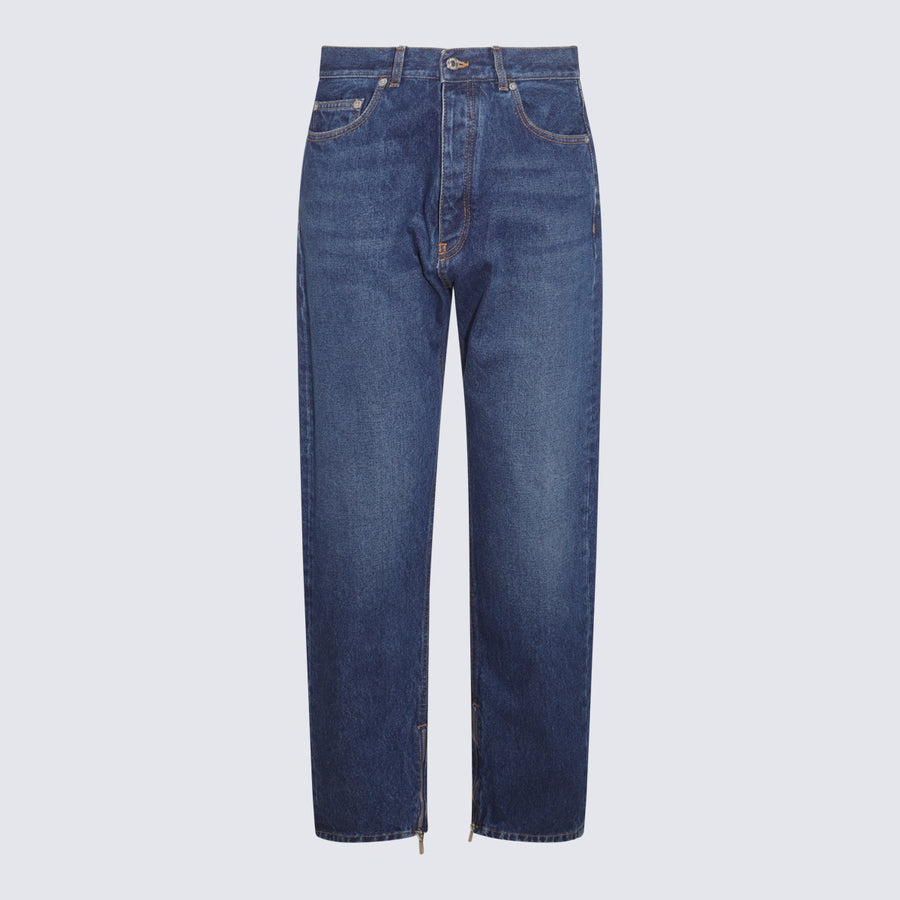 Off-White 100% cotton jeans in blue