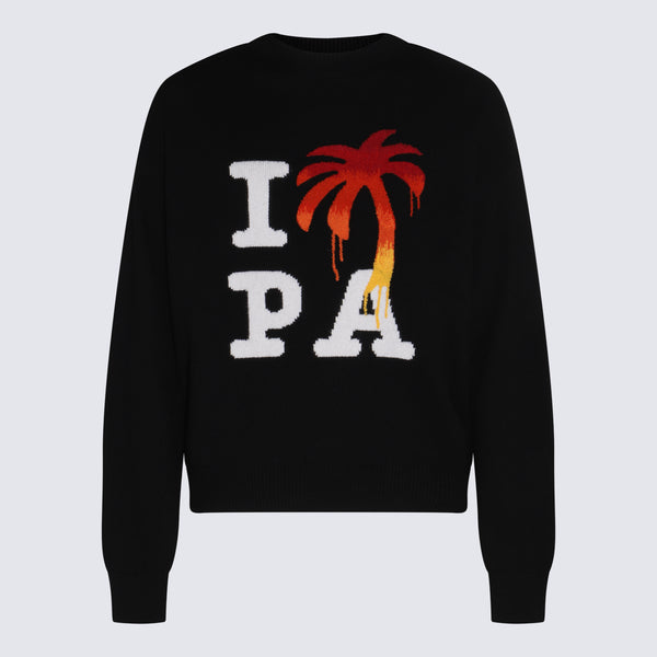Palm Angels 40% Wool sweater in black