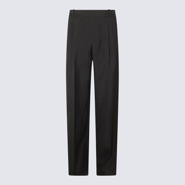Alexander McQueen 100% Wool trousers in black