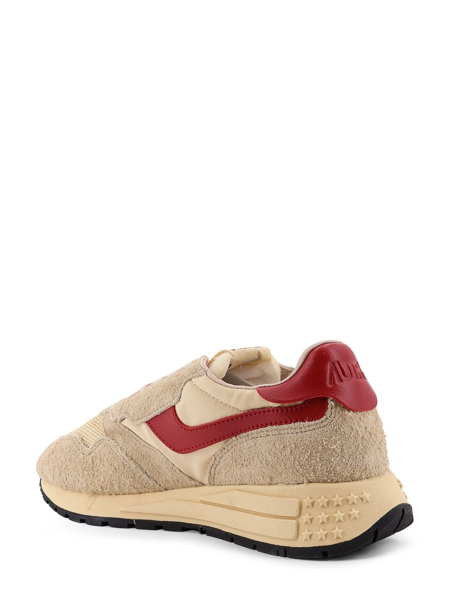Autry Sneakers Ecru Rosso Pelle