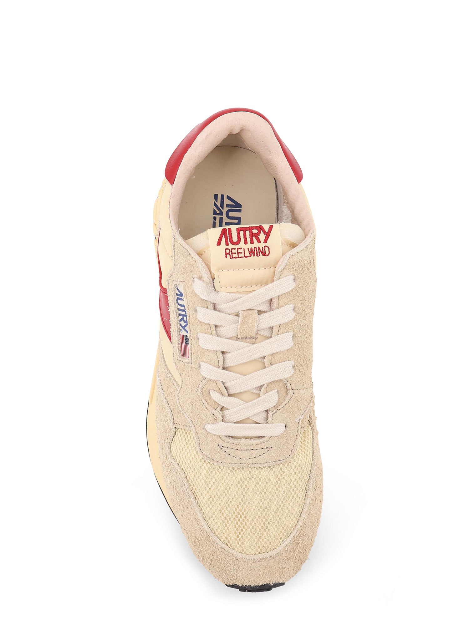 Autry Sneakers Ecru Rosso Pelle