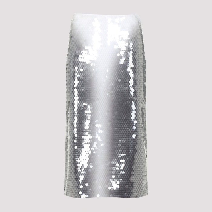 Toano Sequined Skirt Grey Polyamide Elastane