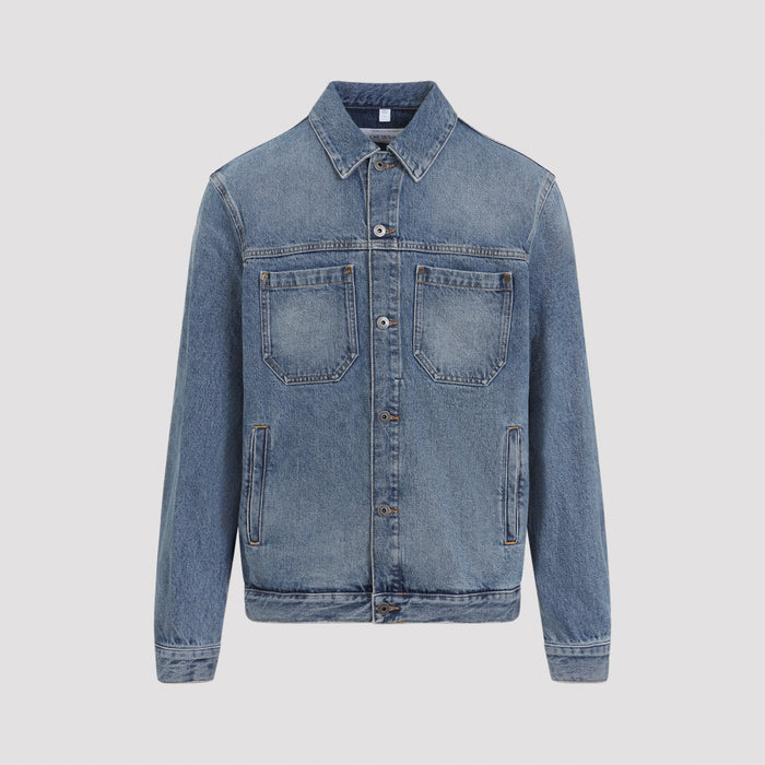Hal Arrow Skate Denim Jacket Blue Cotton