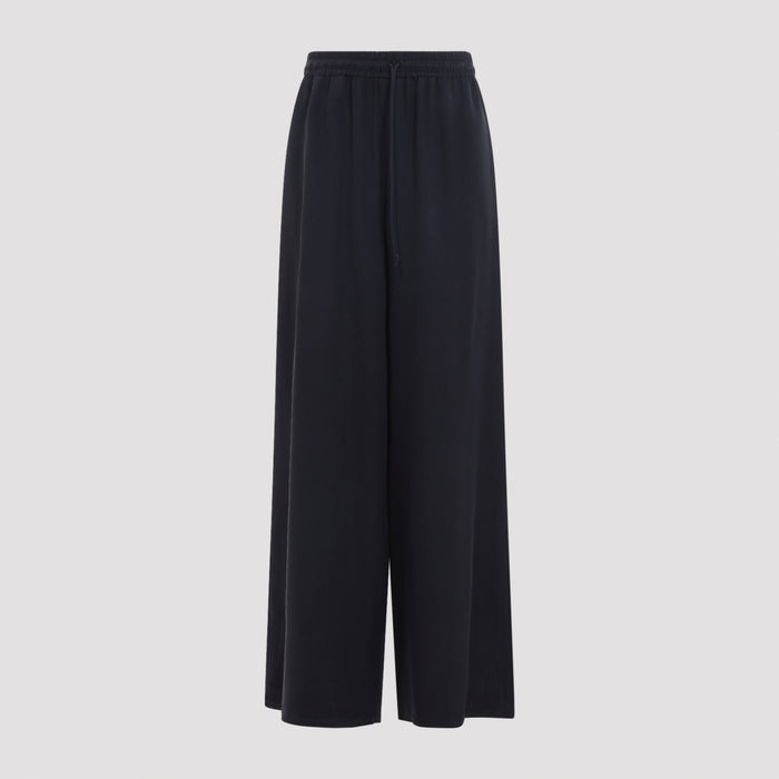Genero Washed Silk Pants Black