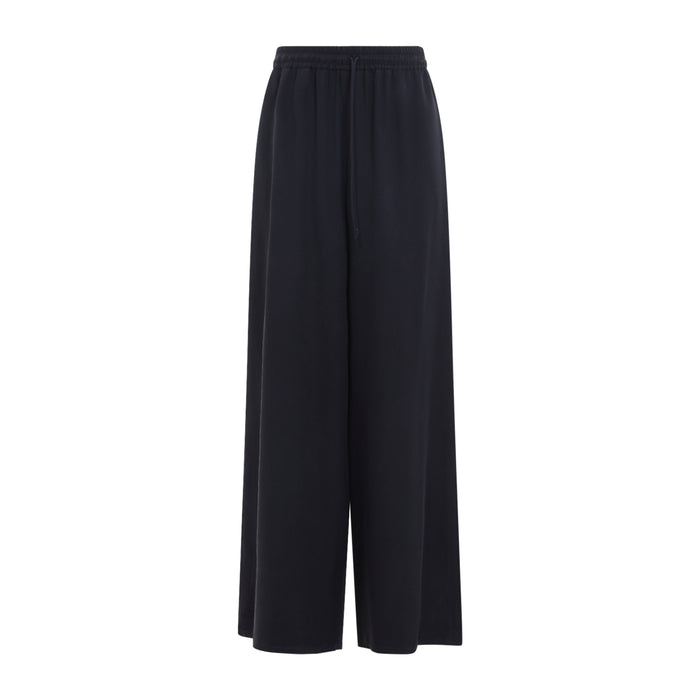 Genero Washed Silk Pants Black