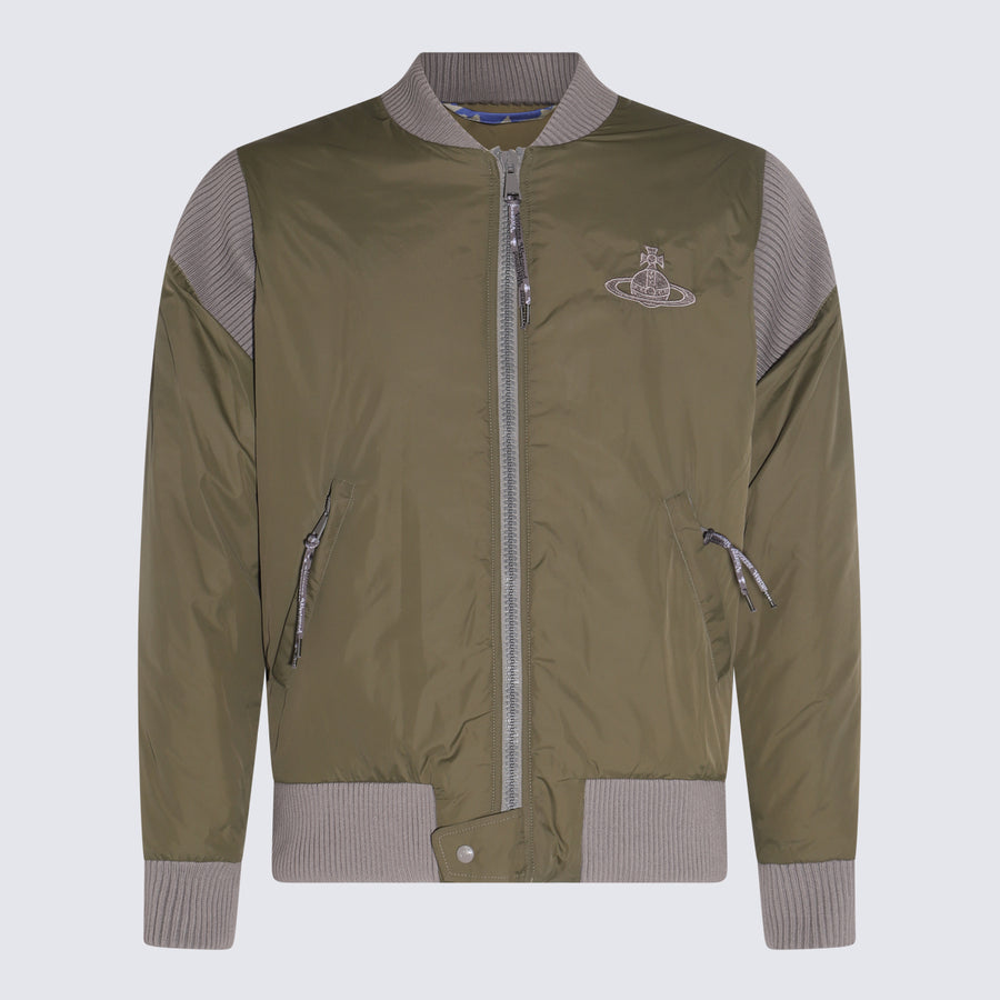 Vivienne Westwood 100% Polyamide jacket in green