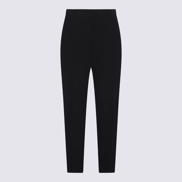 Alexander McQueen 52% Viscose trousers in black