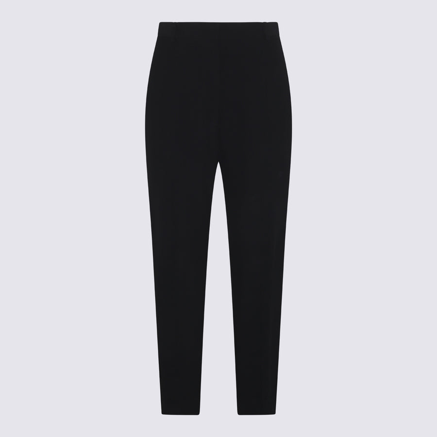 Alexander McQueen 52% Viscose trousers in black