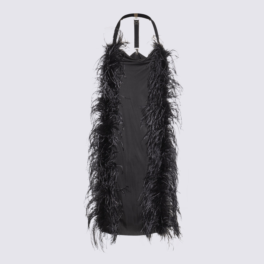 Sportmax 100% Viscose dress in black