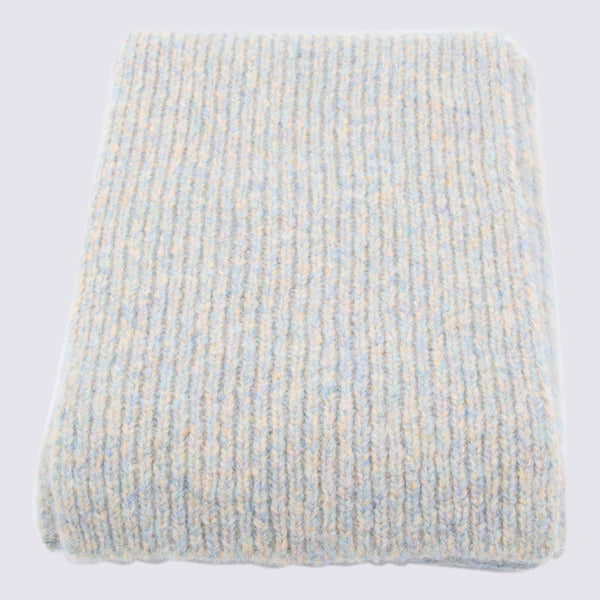 Dries Van Noten 60% Wool scarf in blue