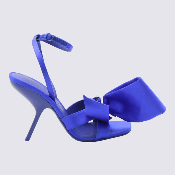 Ferragamo Satin upper sandal in blue