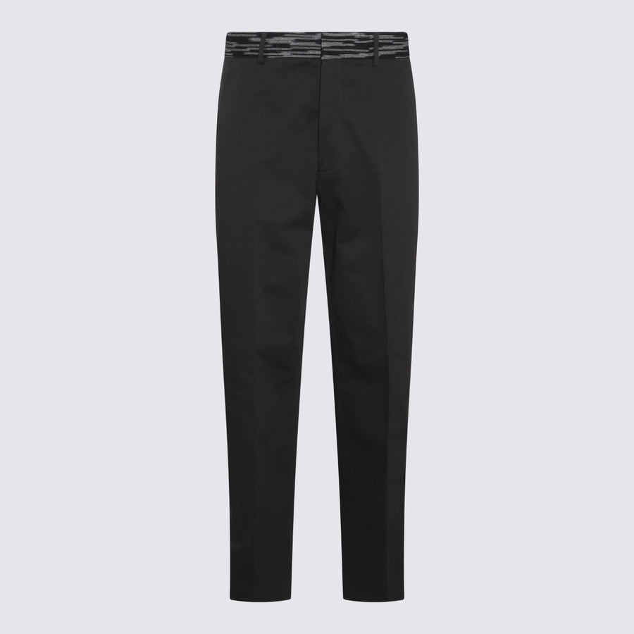 Missoni 97% Cotton trousers in black