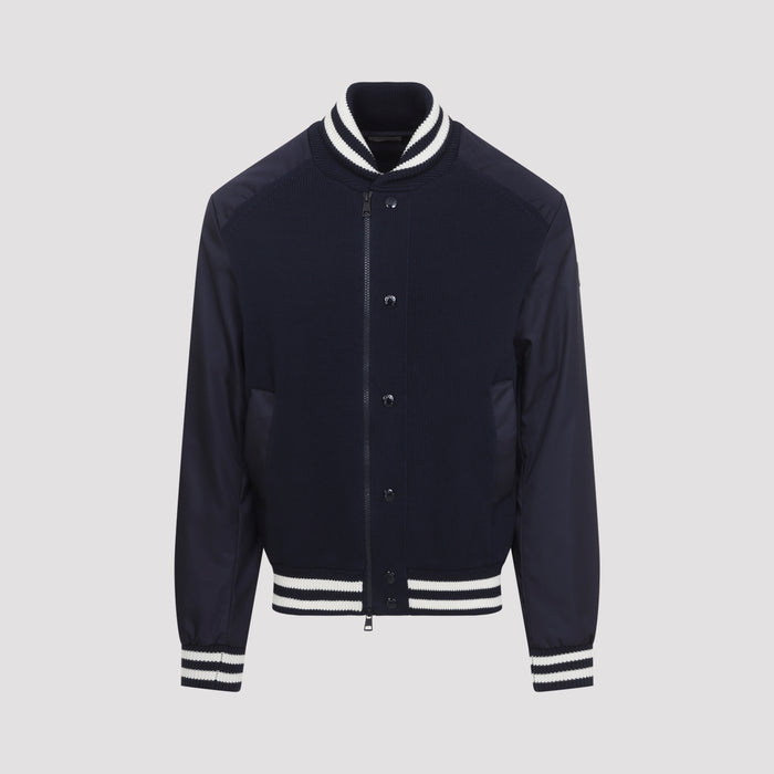 Cardigan Blue Polyamide Cotton Jacket