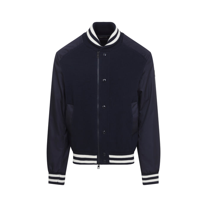 Cardigan Blue Polyamide Cotton Jacket