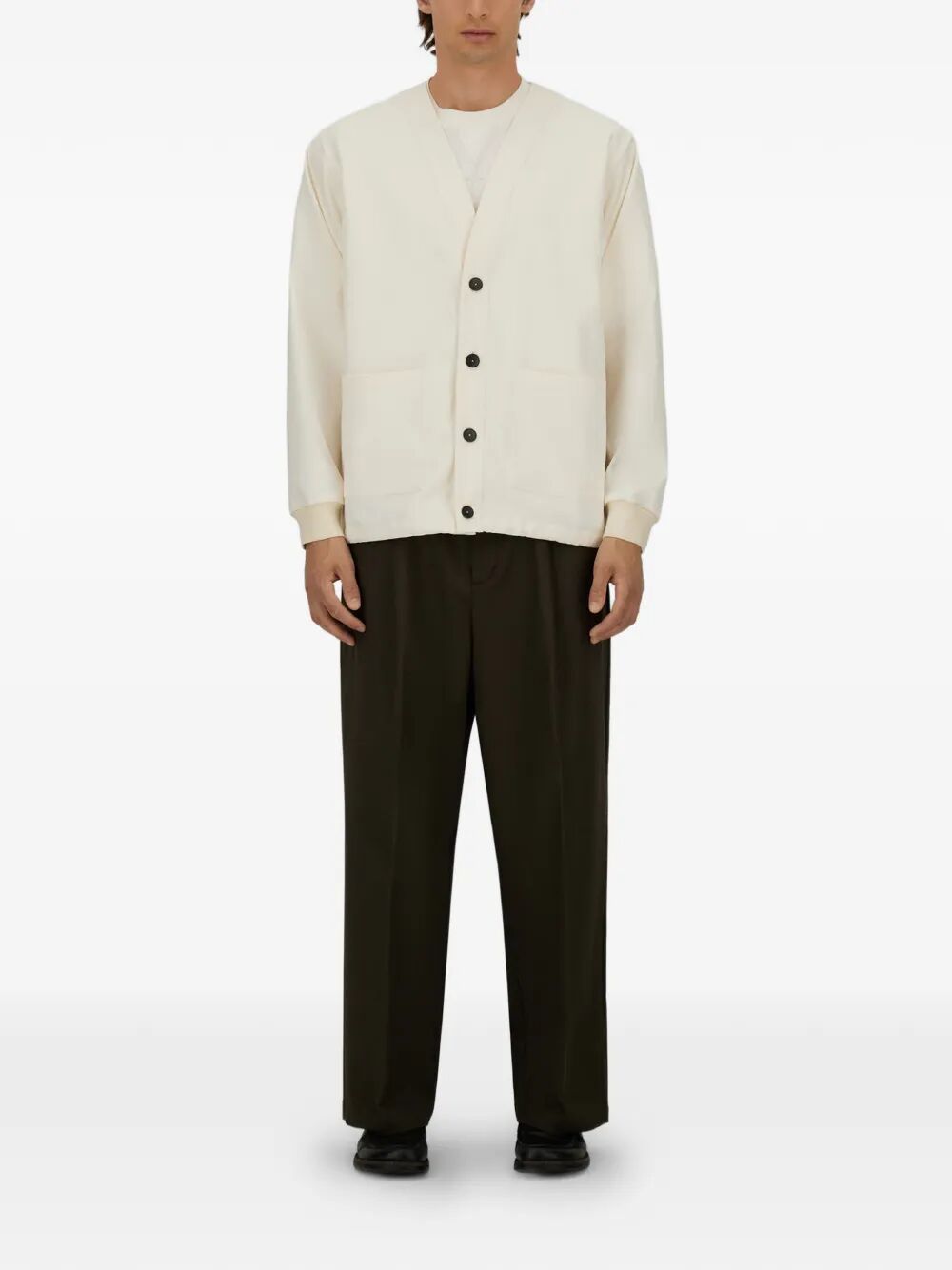 Woven Jacket White Polyester