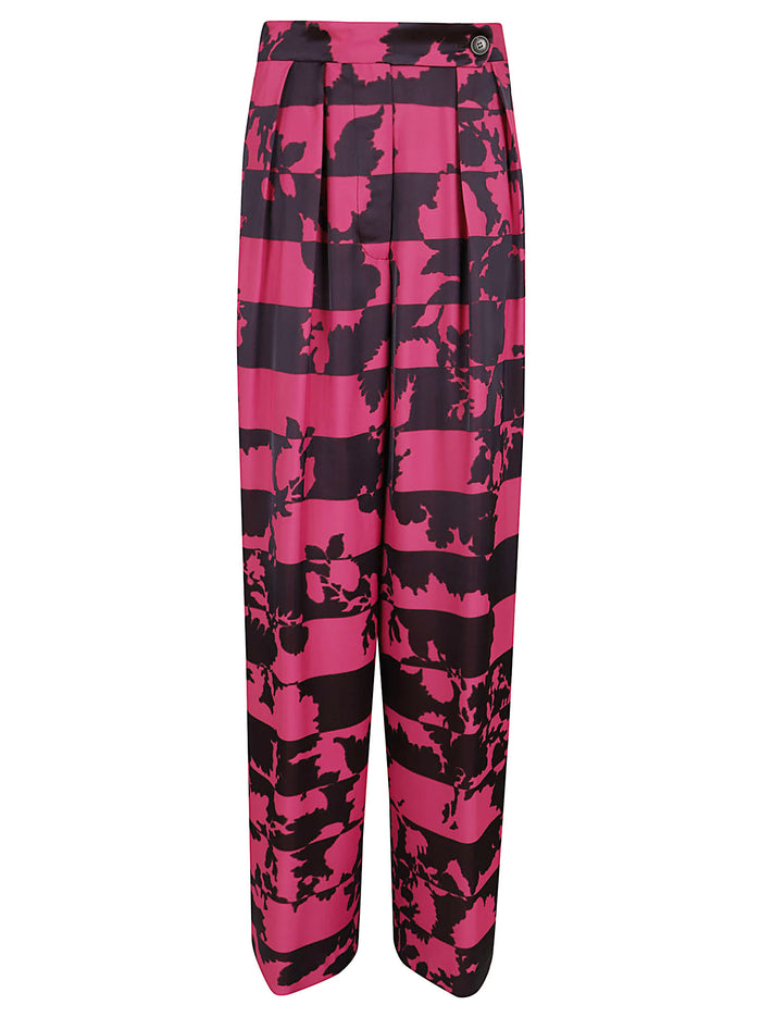 Pamplona 3148 W.w.pants Pink & Purple Ac Cv Pantaloni