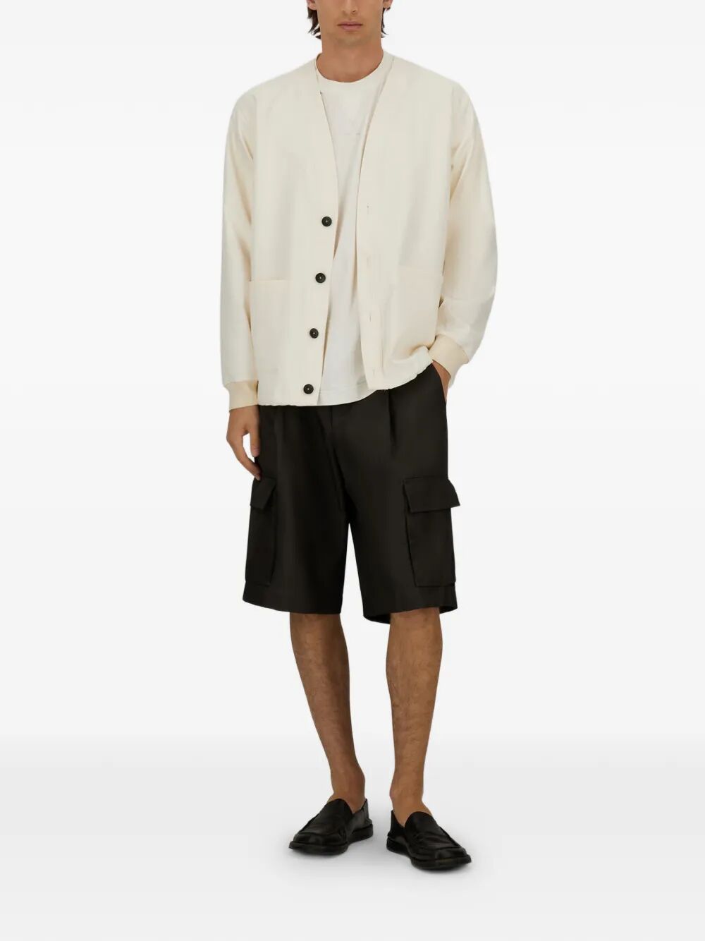Woven Jacket White Polyester