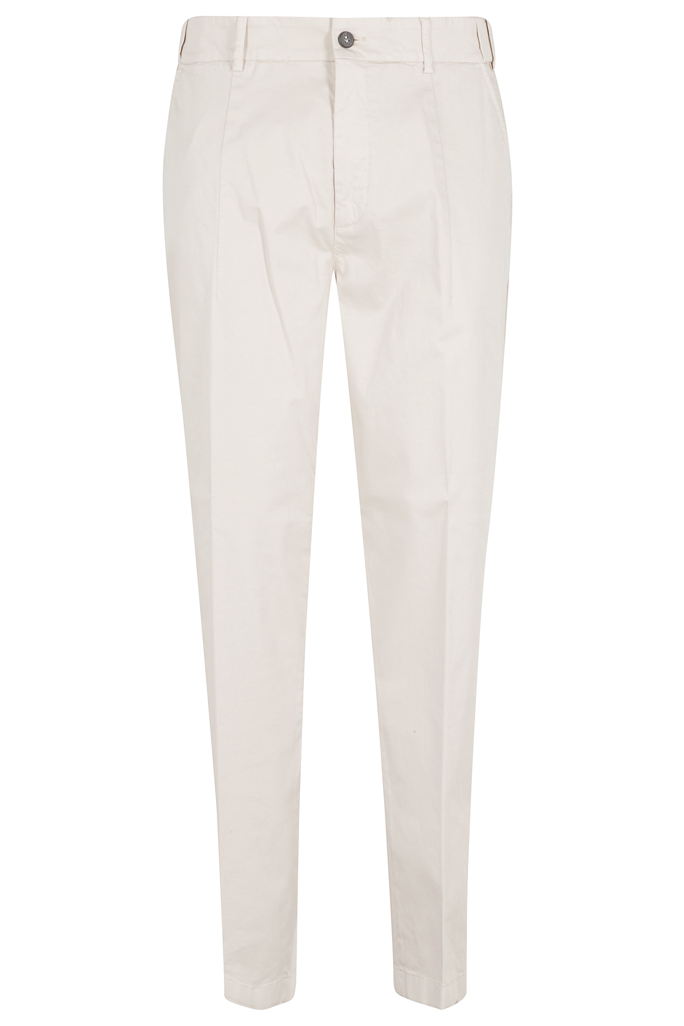 Pantalone Chino Elastic Waist Nude & Neutrals Cotone Elastane Pantaloni