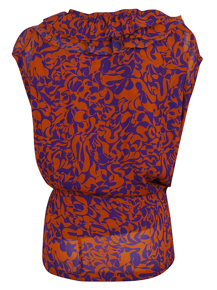 Clematis 3006 W.w.shirt Yellow & Orange Camicia