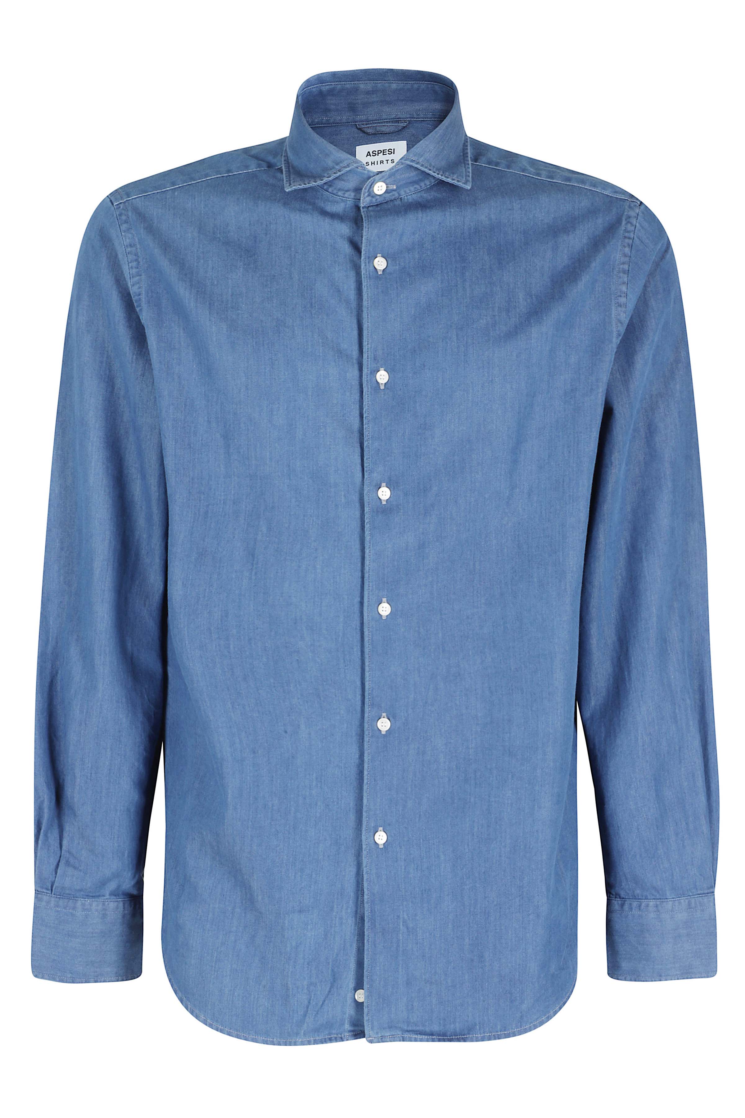 Camicia Vic Blue Cotone
