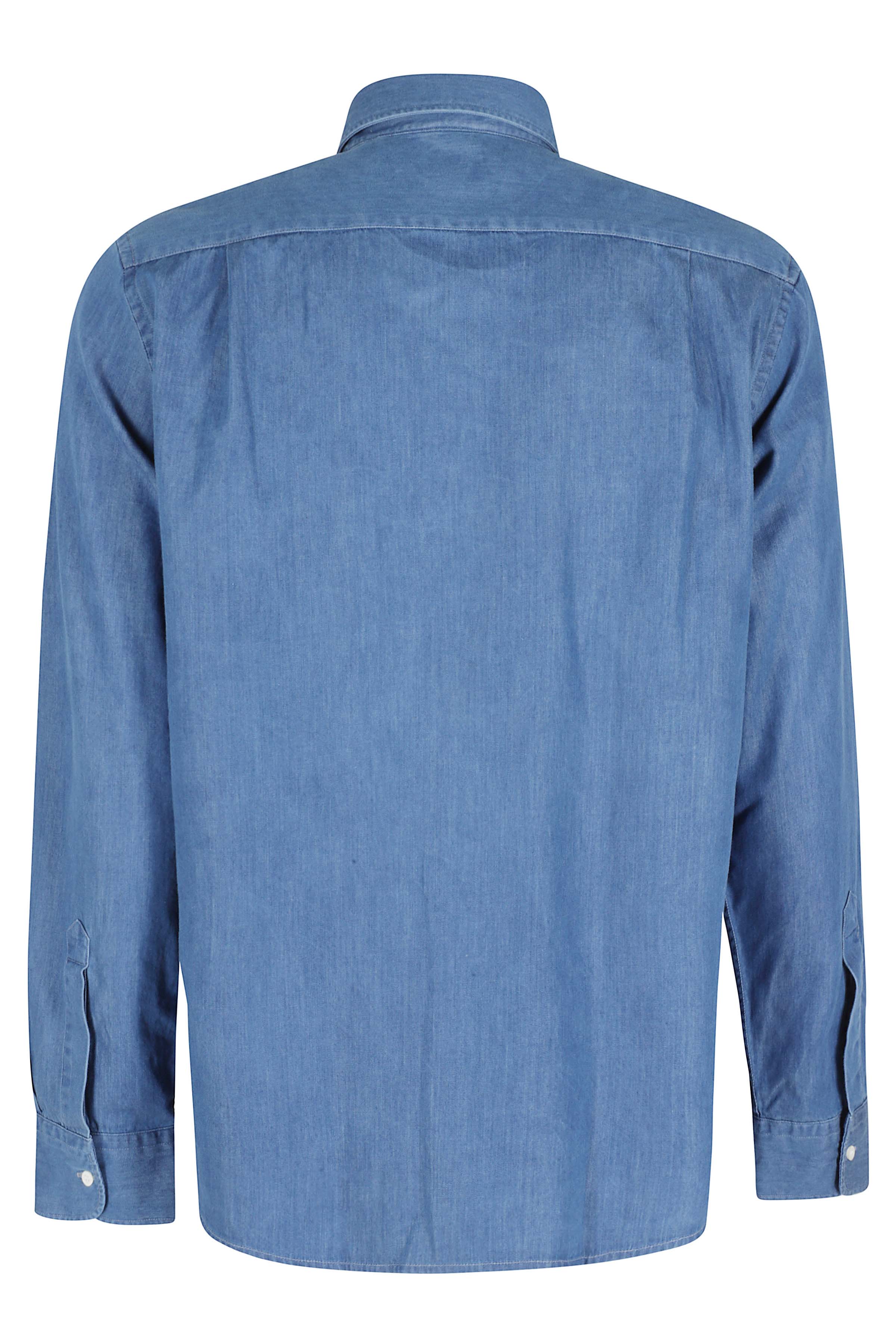 Camicia Vic Blue Cotone