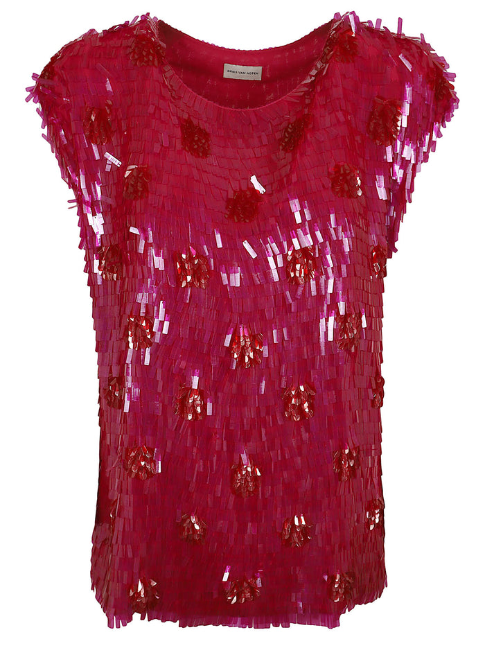 02430-Cuzco Emb 3383 W.w.top Pink & Purple