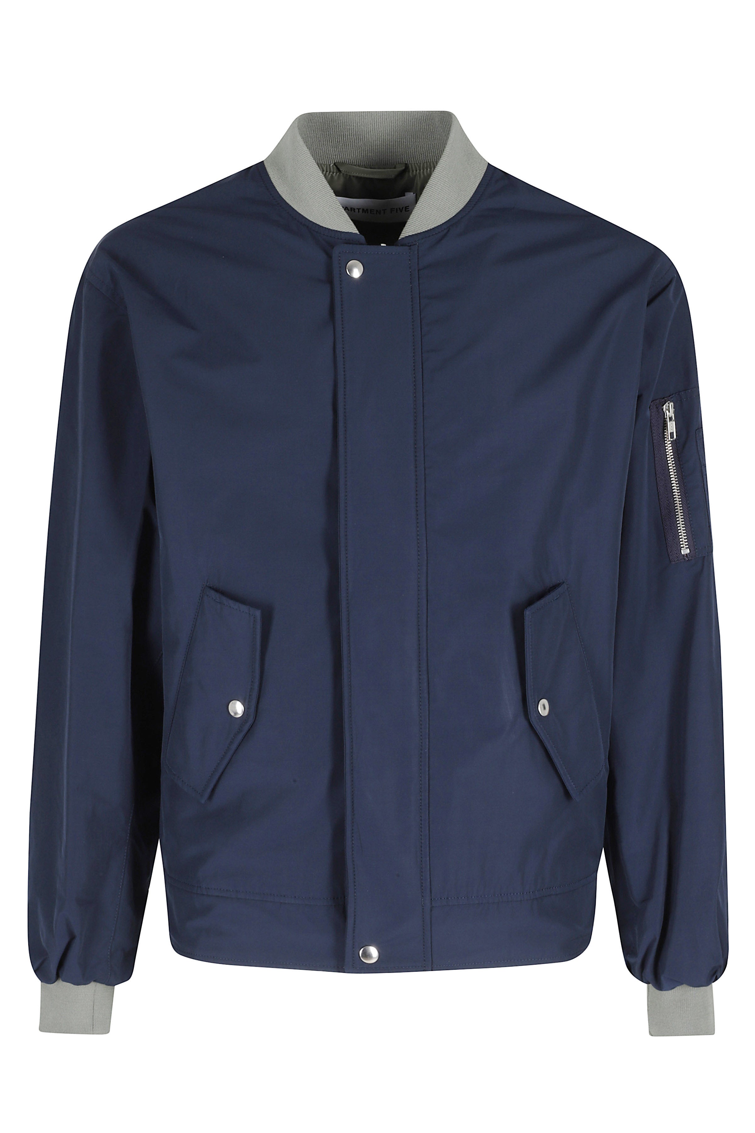 Detroit Bomber Blue Poliestere Cotone Giubbotto