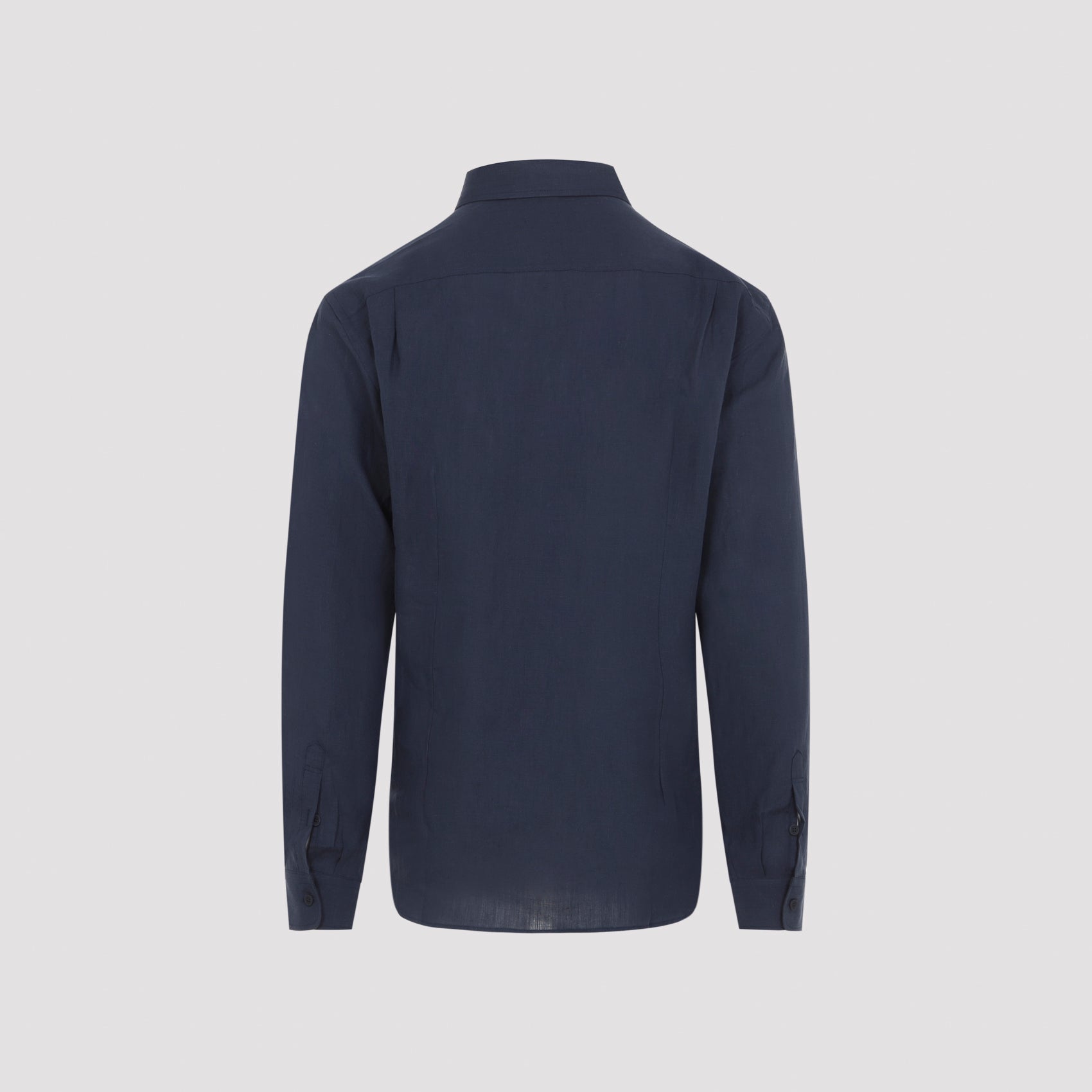 Hemp Button Down Shirt Blue