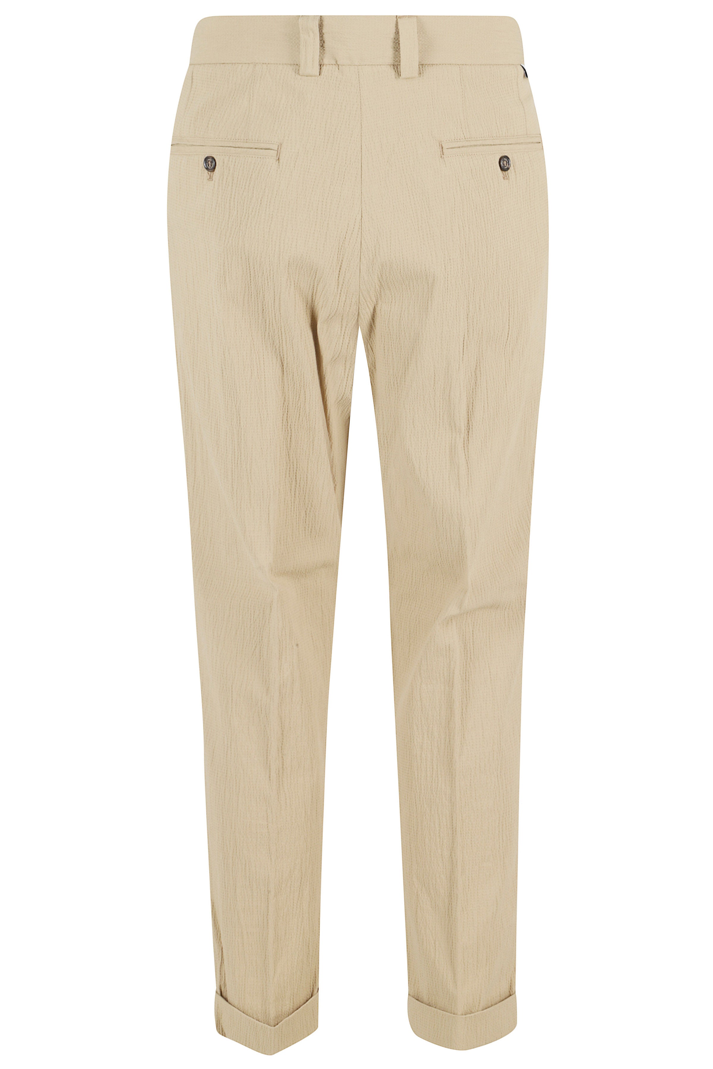 Pantalone Brown Cotone Elastan Pantaloni