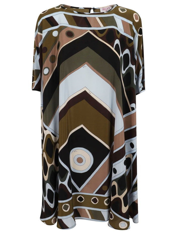 Kaftan Dress Green Seta Abito