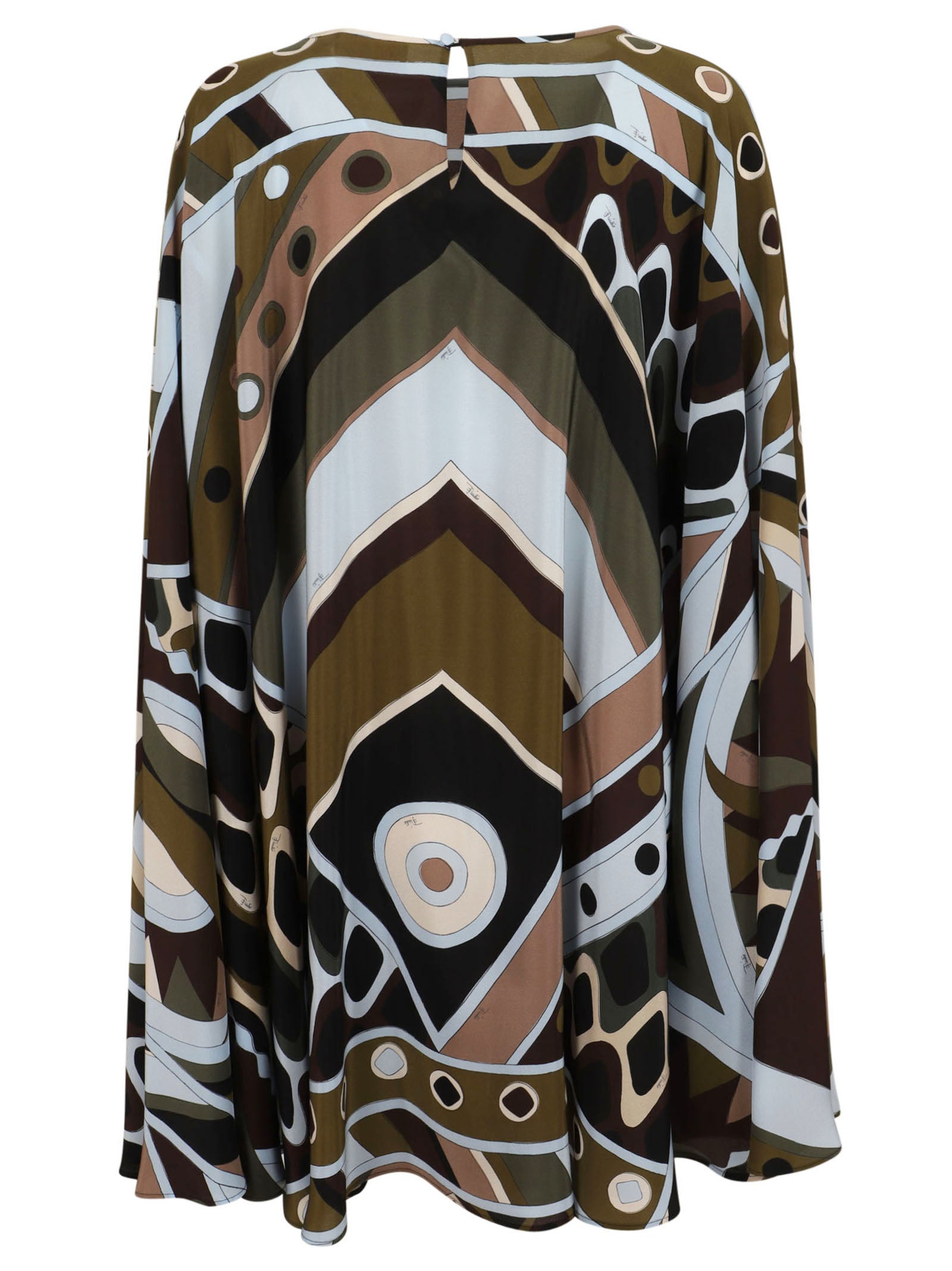 Kaftan Dress Green Seta Abito