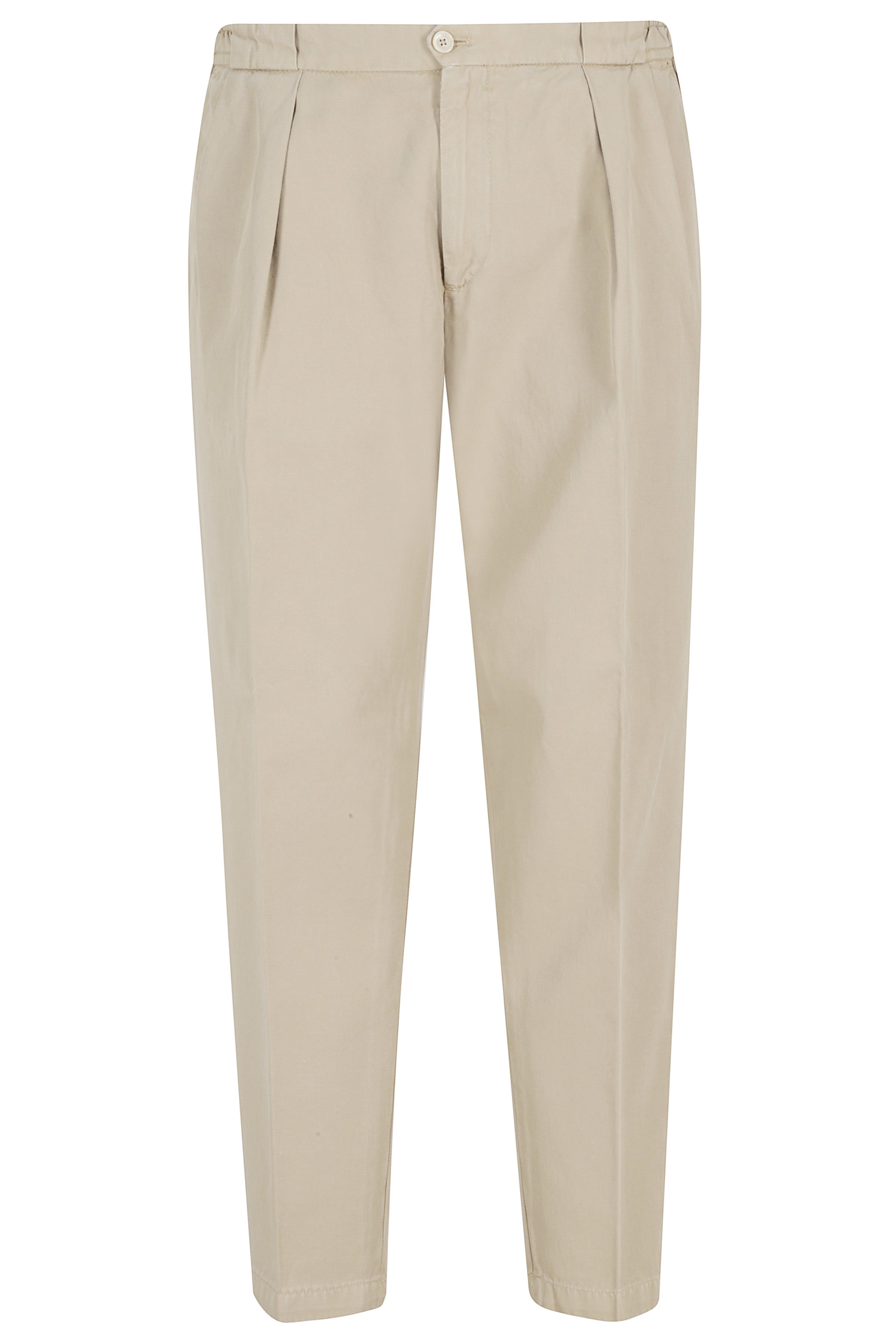 Pant Armatura Cotone Lino Brown Fodera: Pantaloni