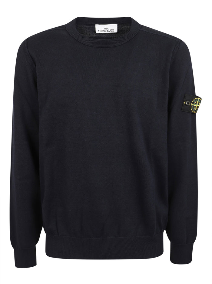 Knitwear Blue Cotone Maglia