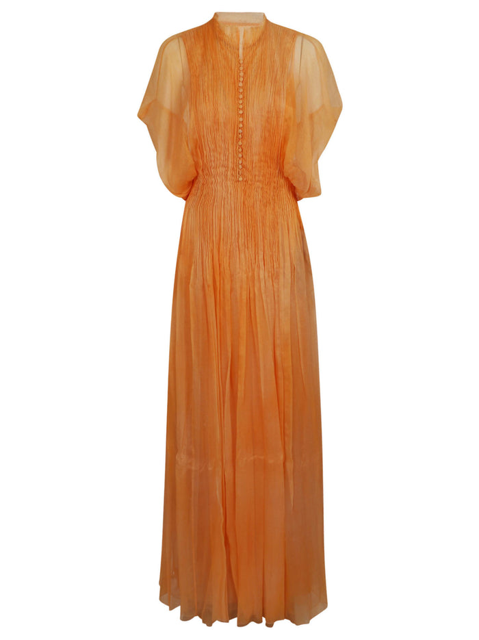 Long Dress Multicolour Silk Abito