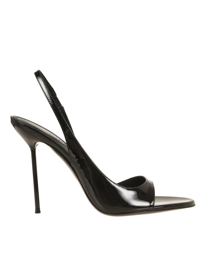 Lidia Slingback Sandal Black Calfskin Calzature