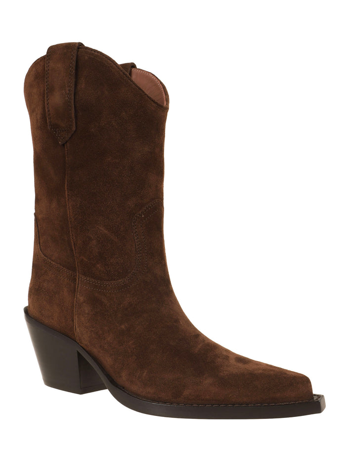 Dakota Midcalf Boot 60 Brown Suede Calzature