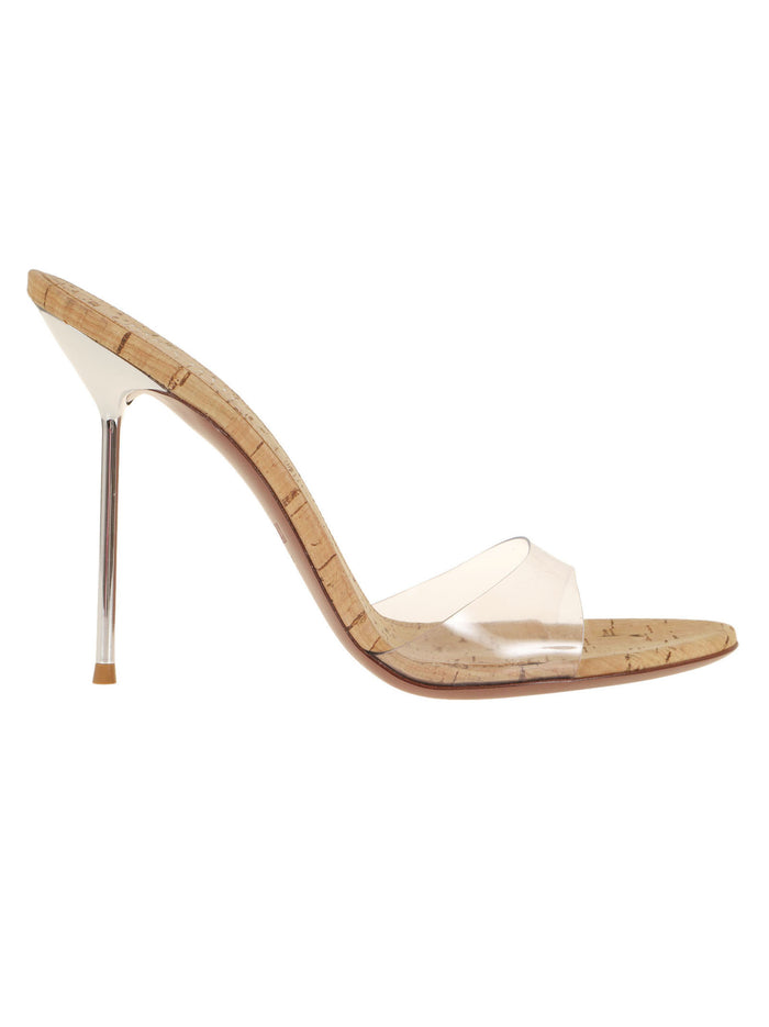 Lidia Mule Nude & Neutrals Leather - Pvc Cork Calzature