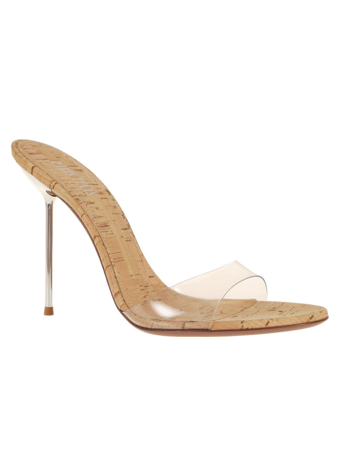 Lidia Mule Nude & Neutrals Leather - Pvc Cork Calzature