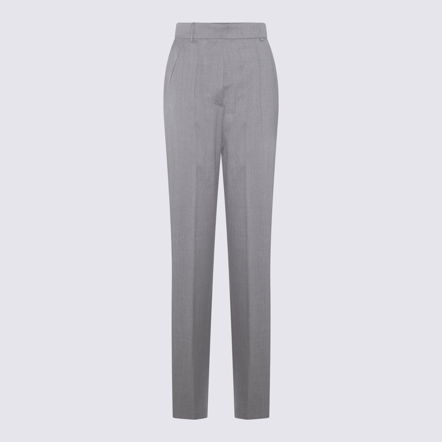 Max Mara 100% Virgin Wool trousers in gray