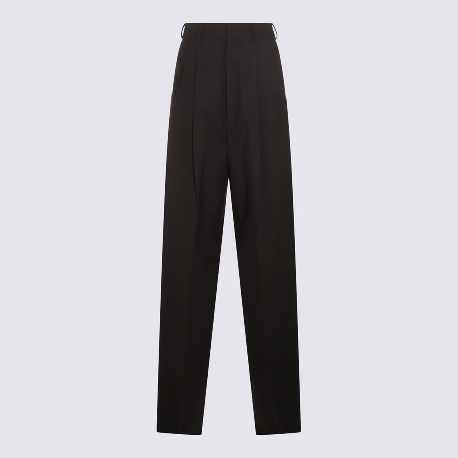 Sportmax 97% Wool trousers in brown